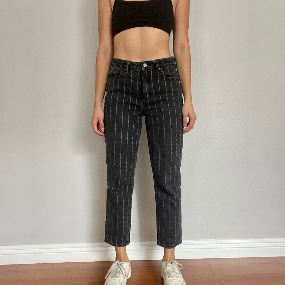 Stripe Pacsun Boyfriend Jeans